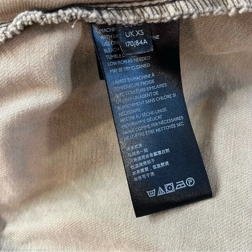 Free People Jacket Women XS Tan Military Field Animal Leopard Print Zip Button - Picture 13 of 14